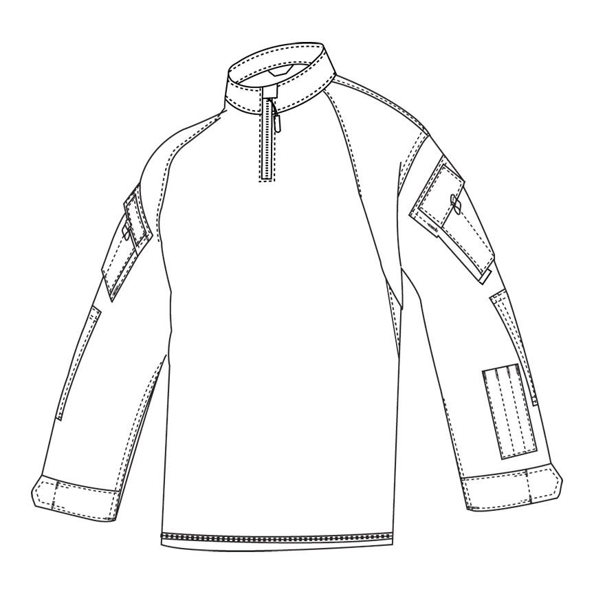 Shirts & Tops - Tru-Spec 1/4 Zip Combat Shirt (Poly/Cotton)