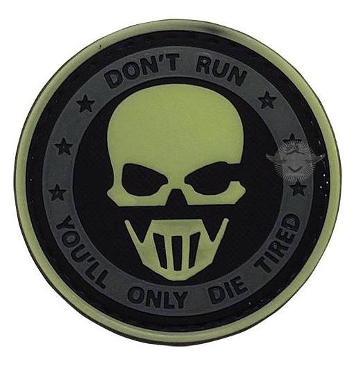Morale Patches - 5ive Star Gear Dont Run Ghost Glow In The Dark Morale Patch