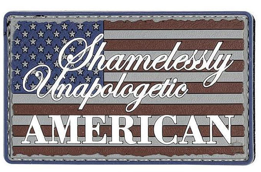 US Flag Patches - Tru-Spec PVC Morale Patch - Unapologetic American