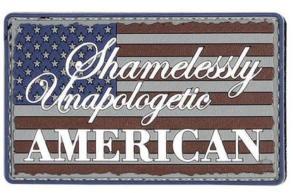 US Flag Patches - Tru-Spec PVC Morale Patch - Unapologetic American