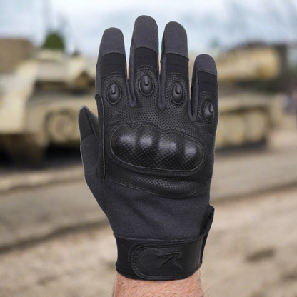 Hard Knuckle Gloves - Rothco Carbon Fiber Hard Knuckle Cut/Fire Resistant Gloves