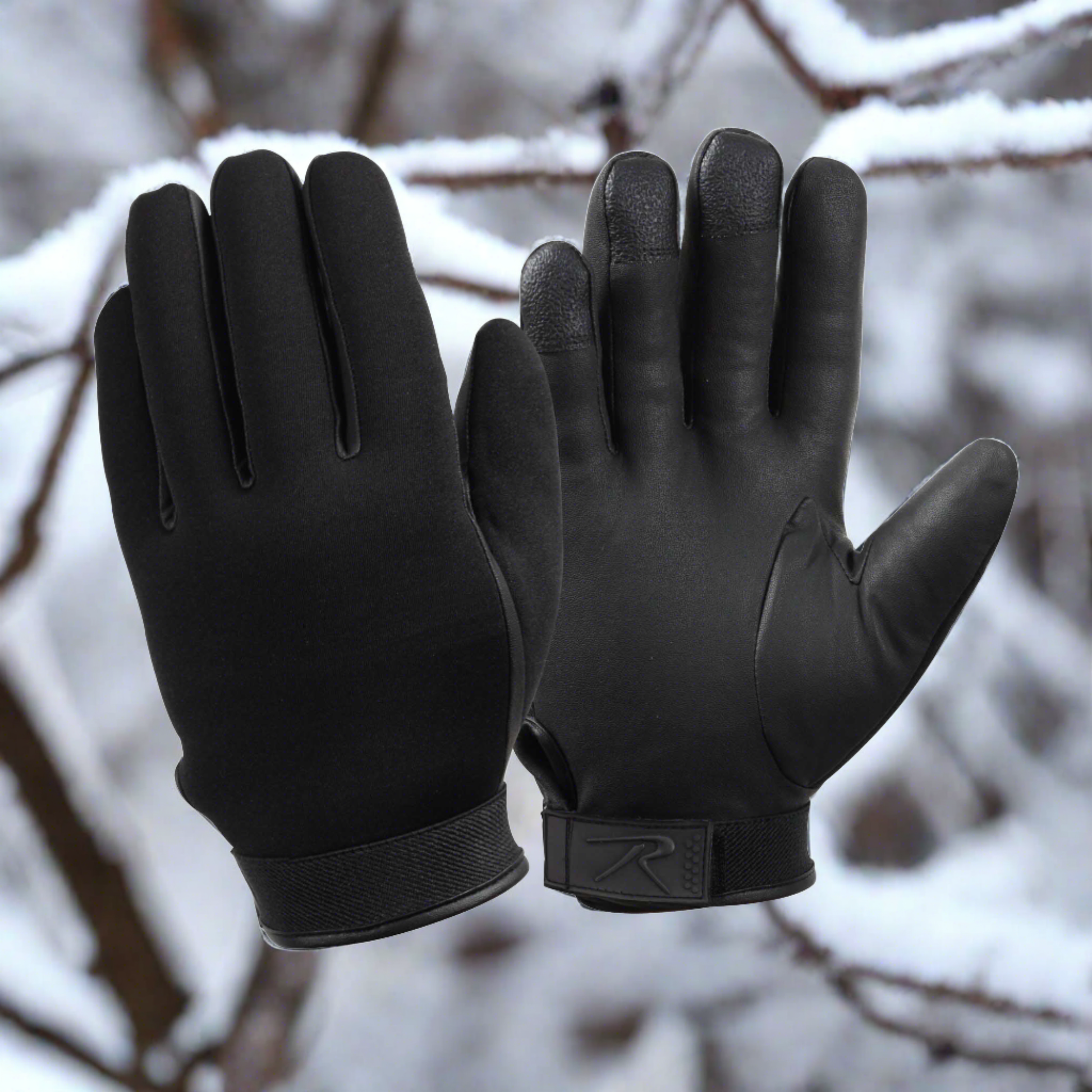 Cold Weather Gloves - Rothco Cold Weather Neoprene Duty Gloves   Black