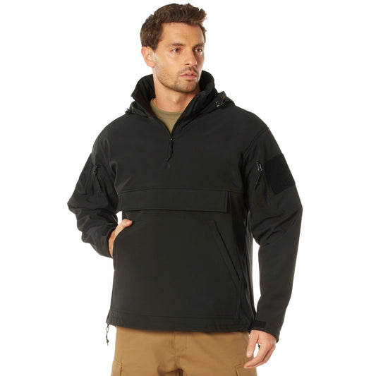 Rothco Concealed Carry Soft Shell Anorak   Black