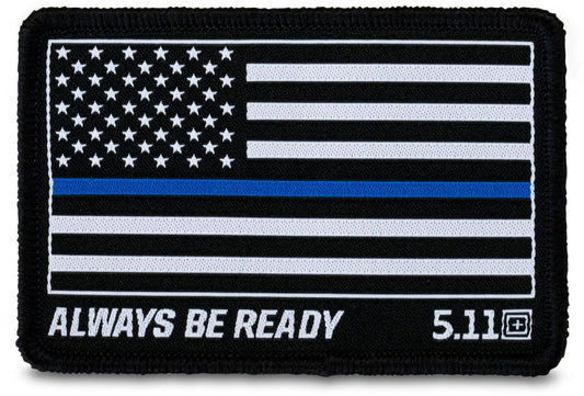 5.11 Tactical Thin Blue Line Woven Patch-Tac Essentials