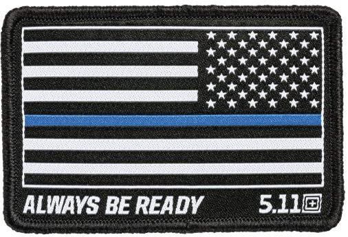 5.11 Tactical Thin Blue Line Reverse Woven Patch-Tac Essentials