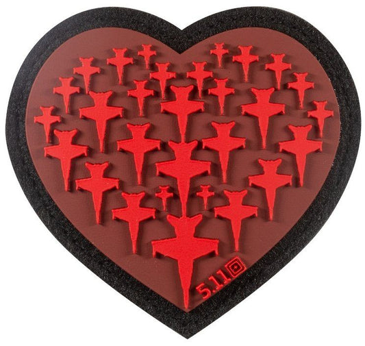5.11 Tactical Airplane Heart Patch-Tac Essentials