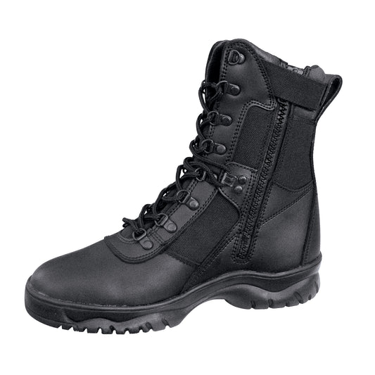 Rothco Forced Entry Tactical Boot With Side Zipper   8 Inch
