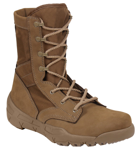 Rothco Waterproof V Max Lightweight Tactical Boots   AR 670 1 Coyote Brown   8.5 Inch
