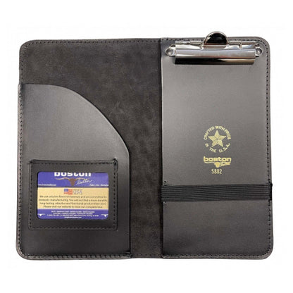 Boston Leather Citation Book W/Pocket & Id With Clip