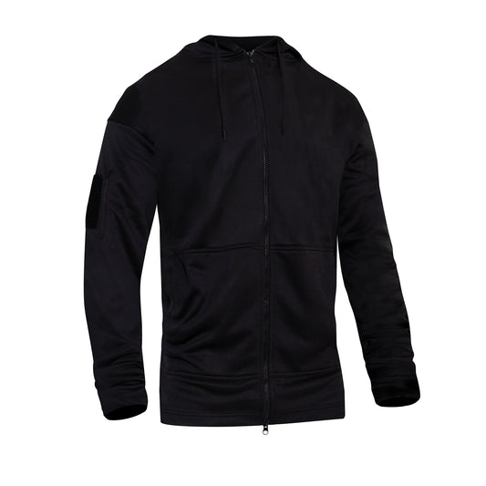 Rothco Concealed Carry Zippered Hoodie   Black