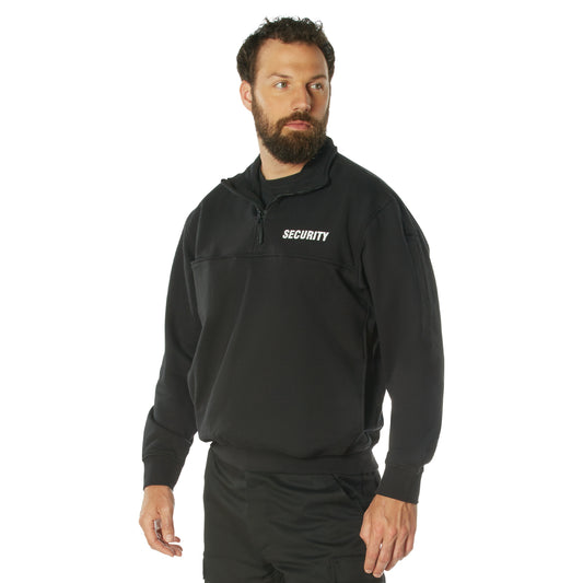 Rothco Security 1/4 Zip Job Shirt   Black
