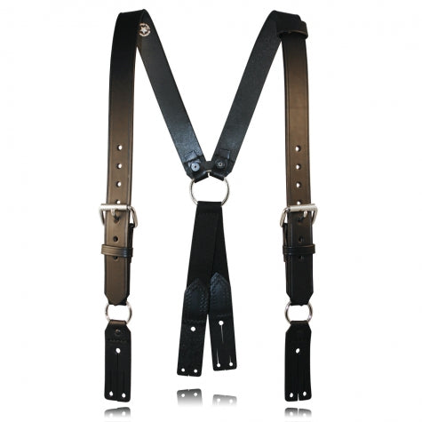 Boston Leather Firefighter's Suspenders - Button Attachment