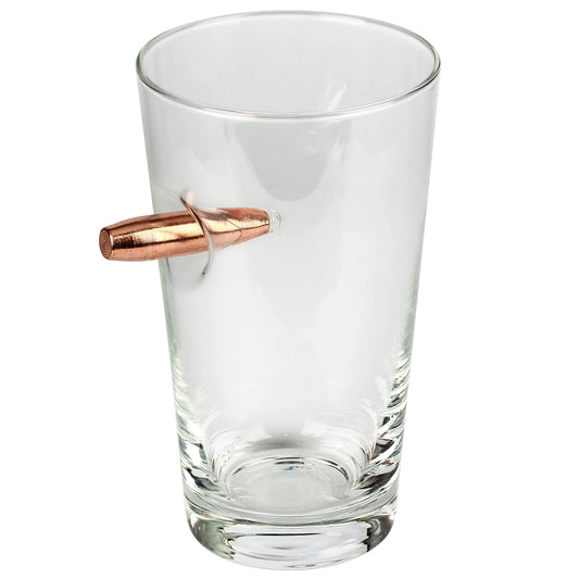 Caliber Gourmet Bullet Pint Glass - Unique Drinkware Gift