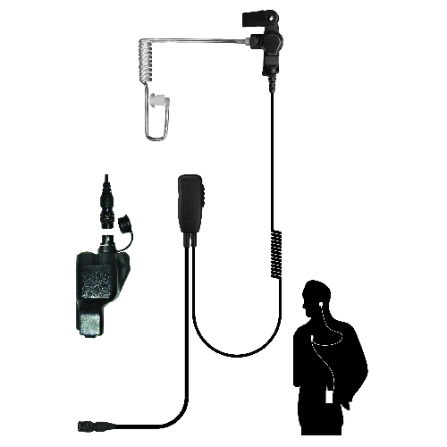 Radio Accessories - Code Red Headsets Sherlock QD Lapel Microphone