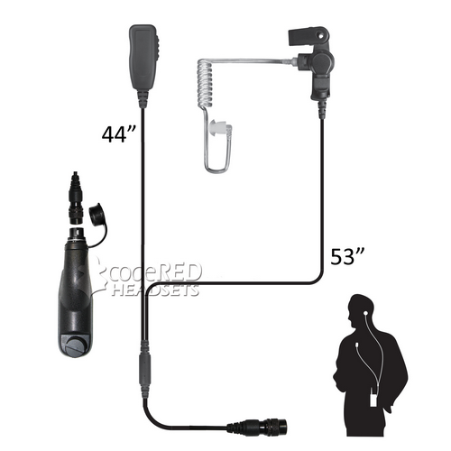 Code Red Headsets Investigator Two-Wire Microphone - Tac Essentials