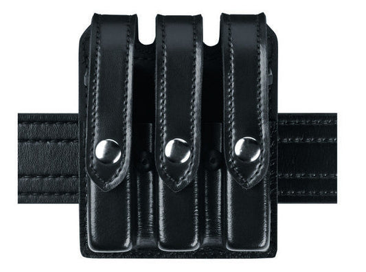 Safariland Model 777 Slimline Triple Magazine Pouch - LeatherLook Synthetic-Tac Essentials