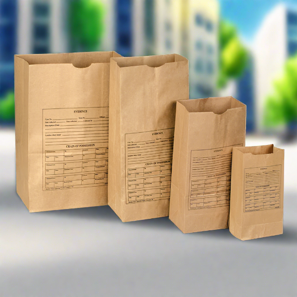 Evidence Collection - Lightning Powder Printed Paper Evidence Bags - Style 4