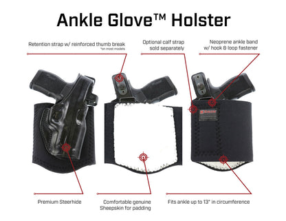 Galco Gunleather Ankle Glove Ankle Holster-Tac Essentials