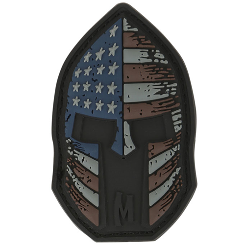 Morale Patches - Maxpedition Stars And Stripes Spartan Helmet Morale Patch