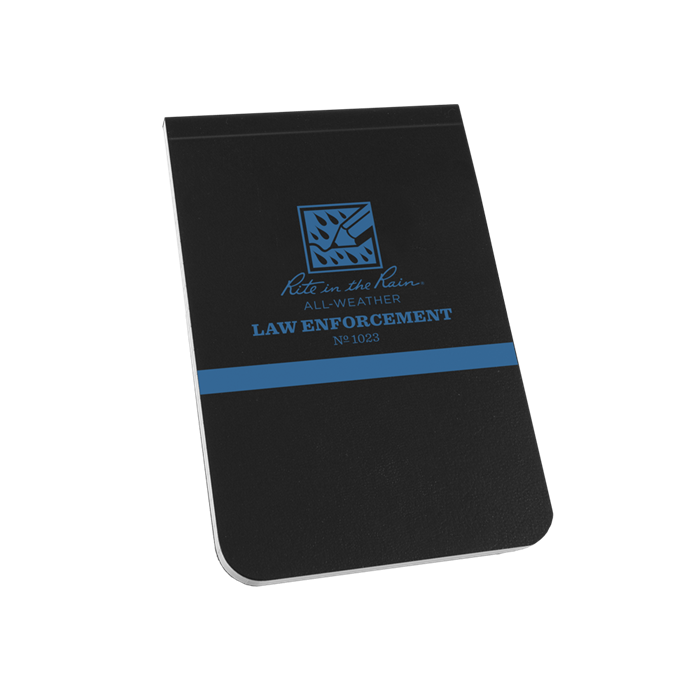 Notepads & Clipboards - Rite In The Rain Thin Blue Line All-Weather Notebook (3.25" X 5.25")