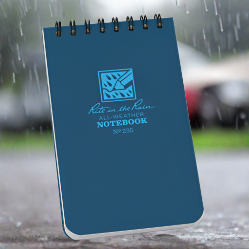 Notepads & Clipboards - Rite In The Rain Polydura Top-Spiral Notebook (3'' X 5'')