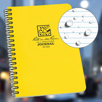 Notepads & Clipboards - Rite In The Rain Side Spiral Journal Notebook - 4.625" X 7"