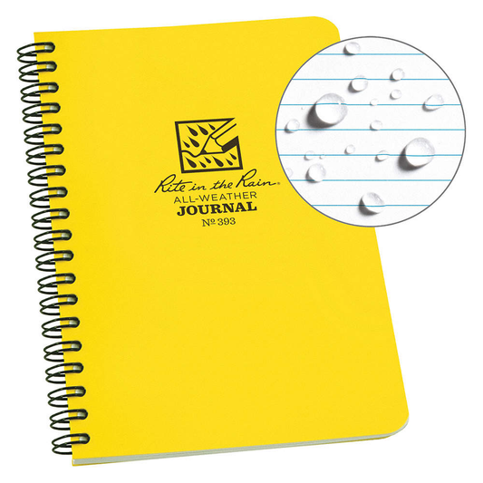 Notepads & Clipboards - Rite In The Rain Side Spiral Journal Notebook - 4.625" X 7"