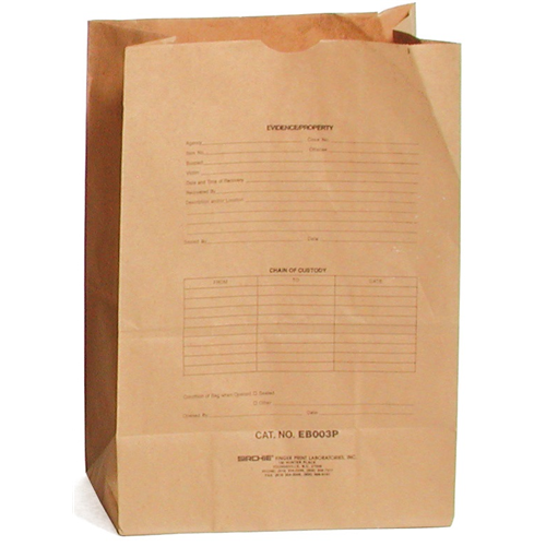 Sirchie Preprinted Kraft Evidence Bags (Set of 100)