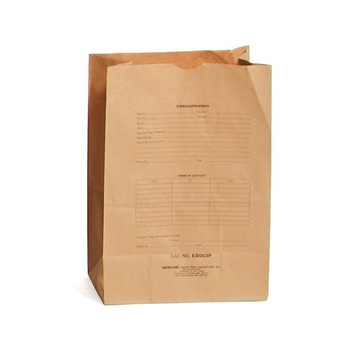 Evidence Collection - Sirchie Preprinted Kraft Evidence Bag (12''x7''x18'') - Set Of 500