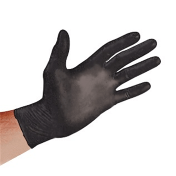 Evidence Collection - Sirchie Black Powder-Free Nitrile Gloves