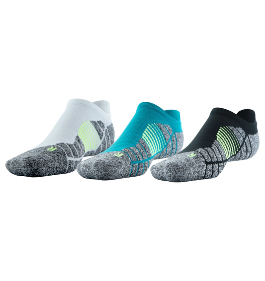 Under Armour Elevated+ Performance No Show Socks 3-Pack