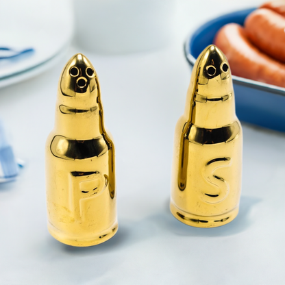 Gifts For Police, Fire & Military - Caliber Gourmet Bullet Salt & Pepper Shakers