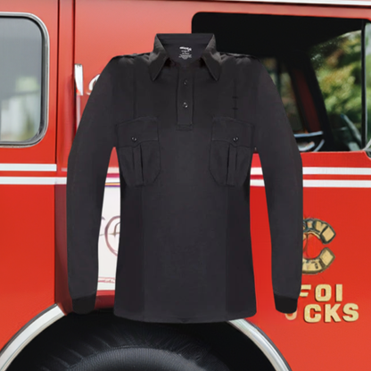 Uniform Tops - Elbeco Ufx Long Sleeve Uniform Polo