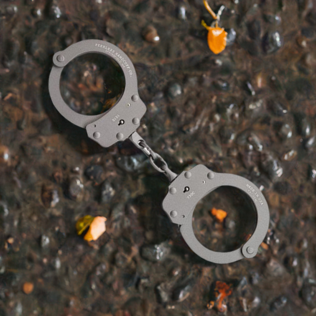 Restraints - Peerless Grey Superlite Chain Handcuffs