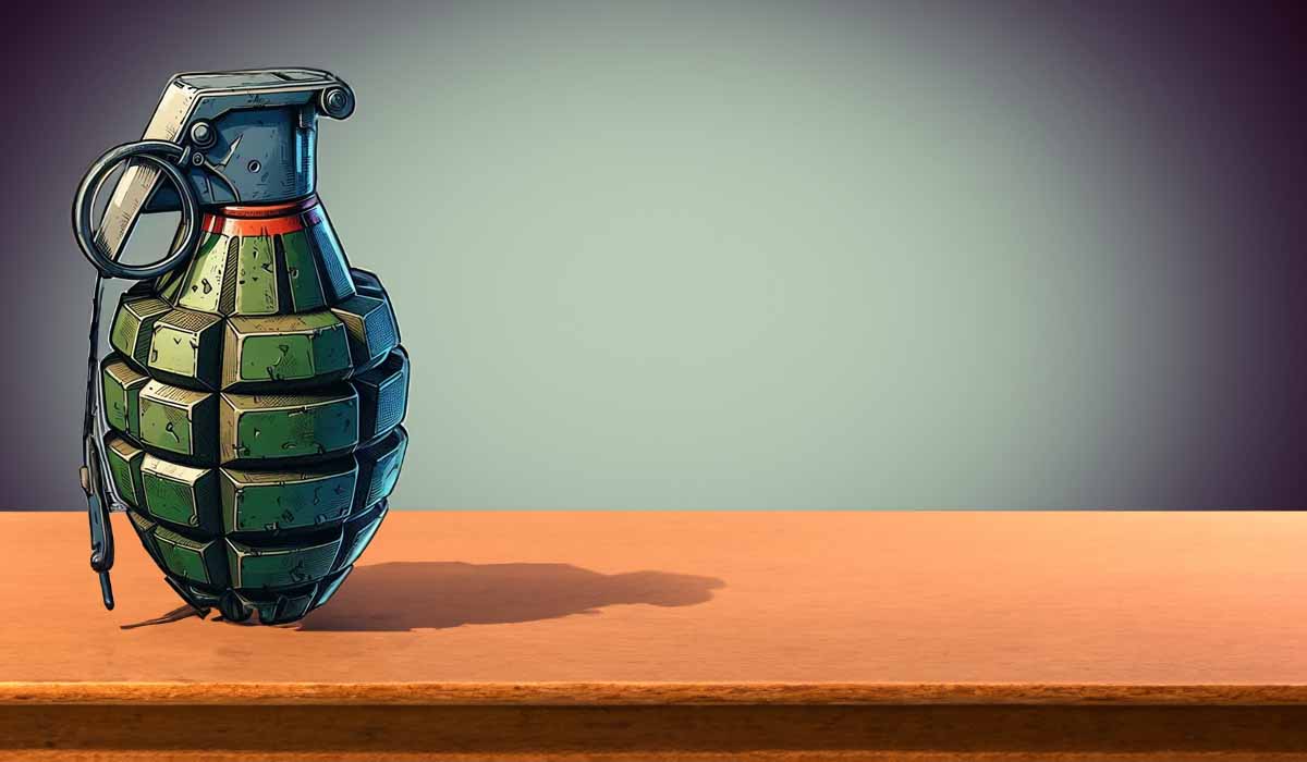 Novelty Grenade for displays and fun.
