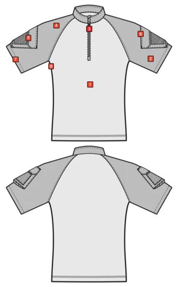 Shirts & Tops - Tru-Spec 1/4 Zip Short Sleeve Combat Shirt