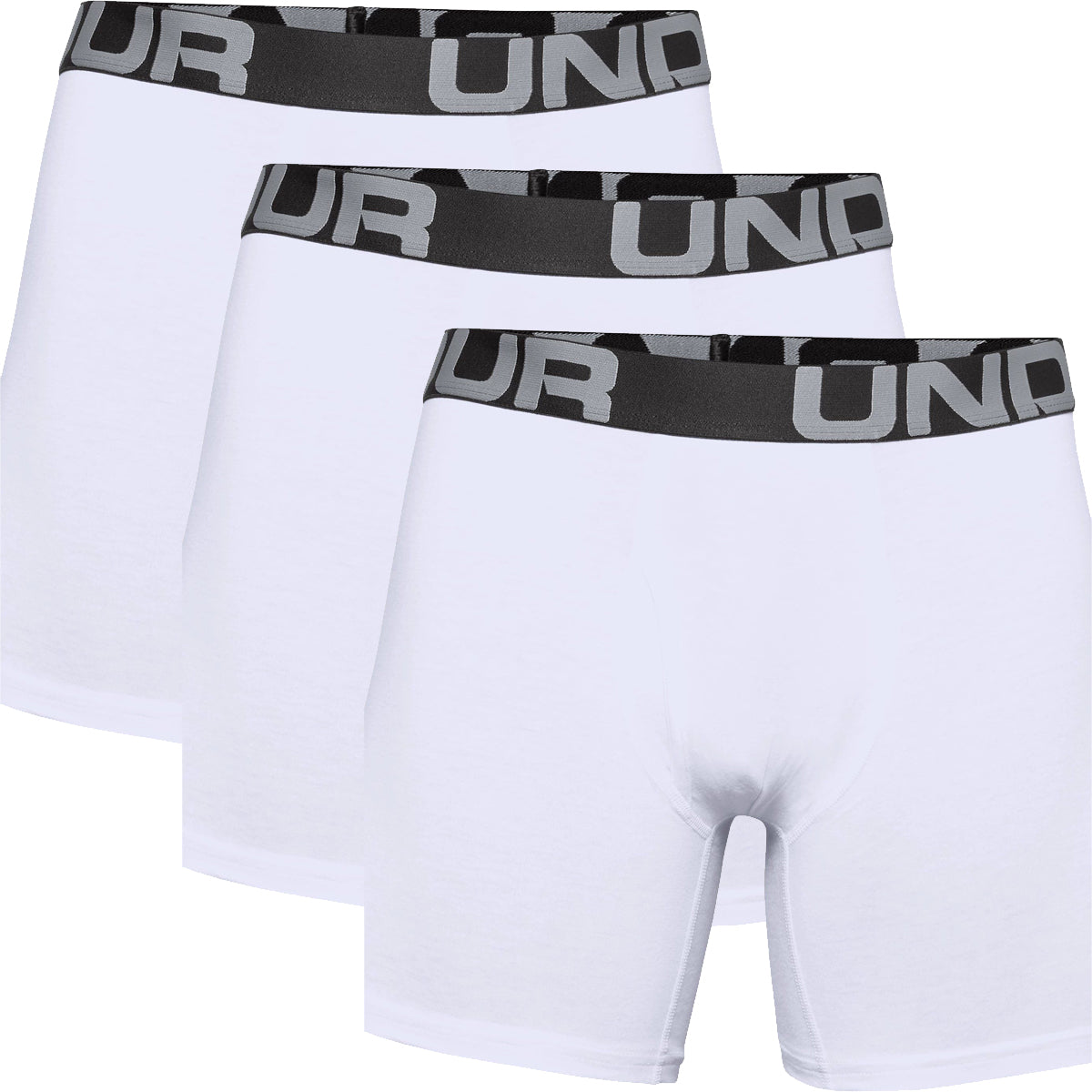 Buy Under Armour UA Charged Cotton 6-Inch 3-Pack Boxers in Red