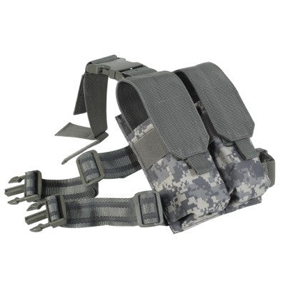 Voodoo Tactical Drop Leg Platform attached M4/M16 Double Mag Pouch-Tac Essentials