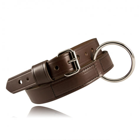 Boston Leather 1 ½ Restraint Belt, Brown Standard