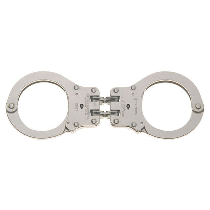 Peerless Nickel Finish Hinged Handcuffs-Tac Essentials