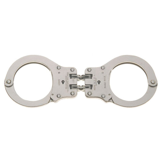 Peerless Nickel Finish Hinged Handcuffs-Tac Essentials