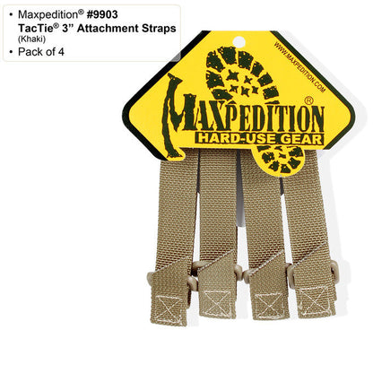 Maxpedition 3" TacTie Pack of 4-Tac Essentials