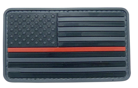 5ive Star Gear USA Flag Black with Red Stripe Morale Patch-Tac Essentials