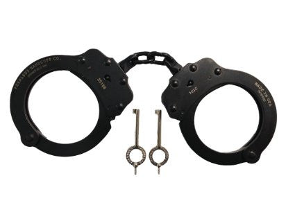 Peerless Black Chain Handcuffs-Tac Essentials