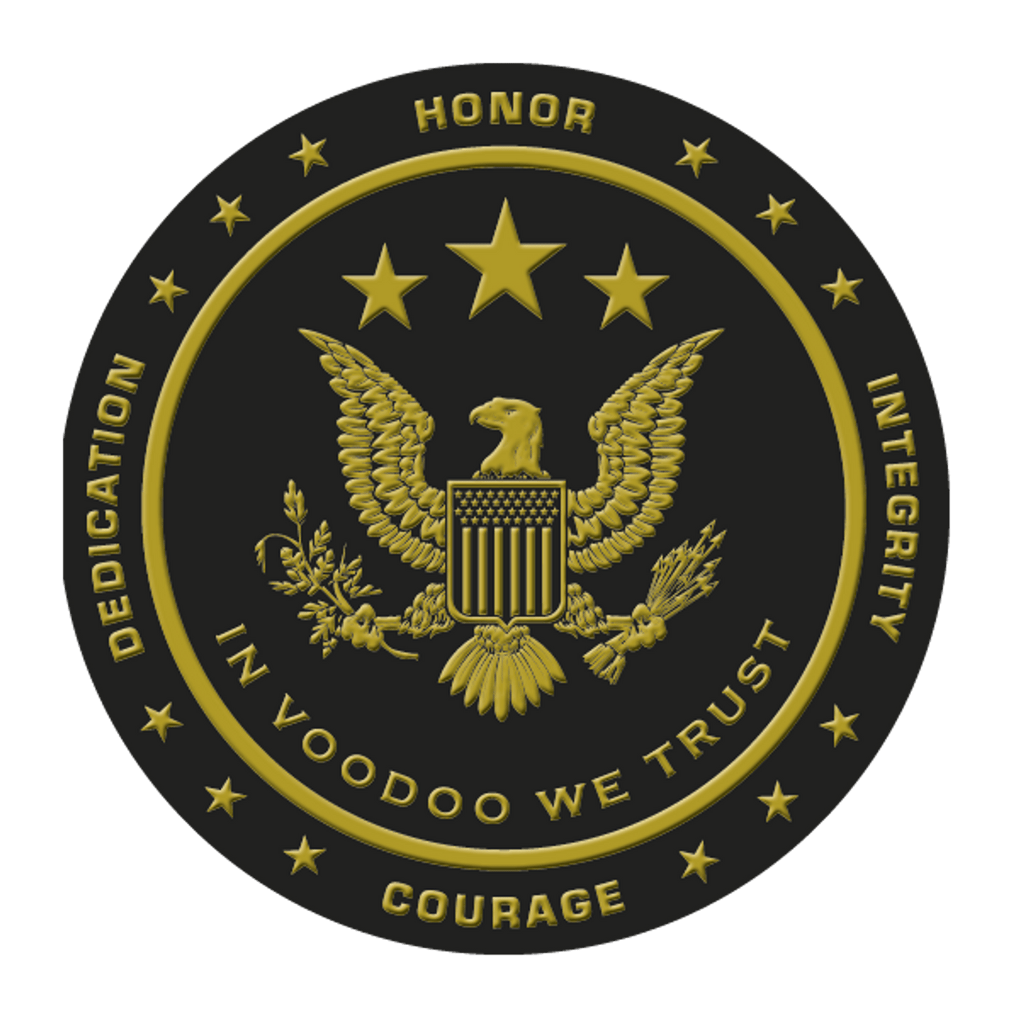 Voodoo Tactical Round Coin | Challenge Coin | Tac Essentials