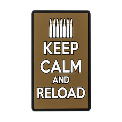 Voodoo Tactical Keep Calm and Reload Morale Patch - Coyote | Tac Essentials