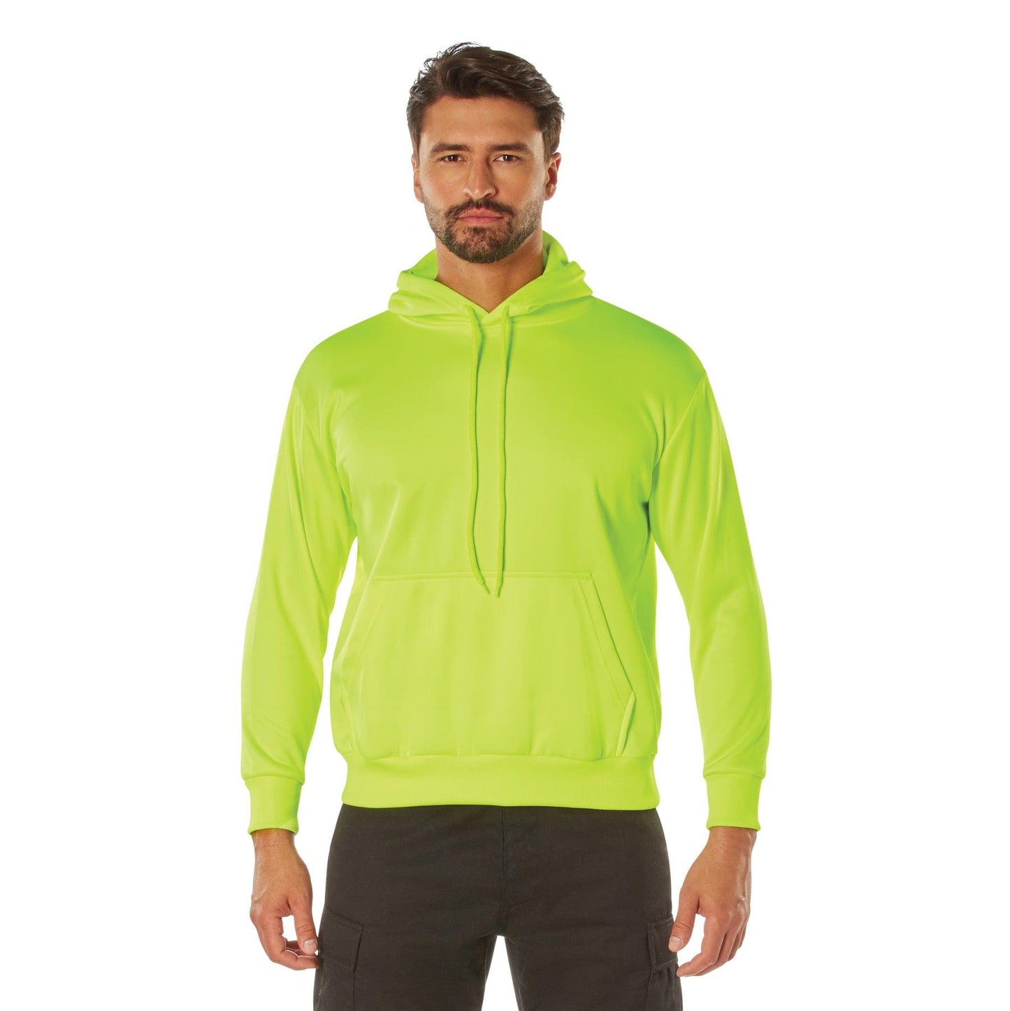 Rothco High Vis Performance Hooded Sweatshirt   Safety Green