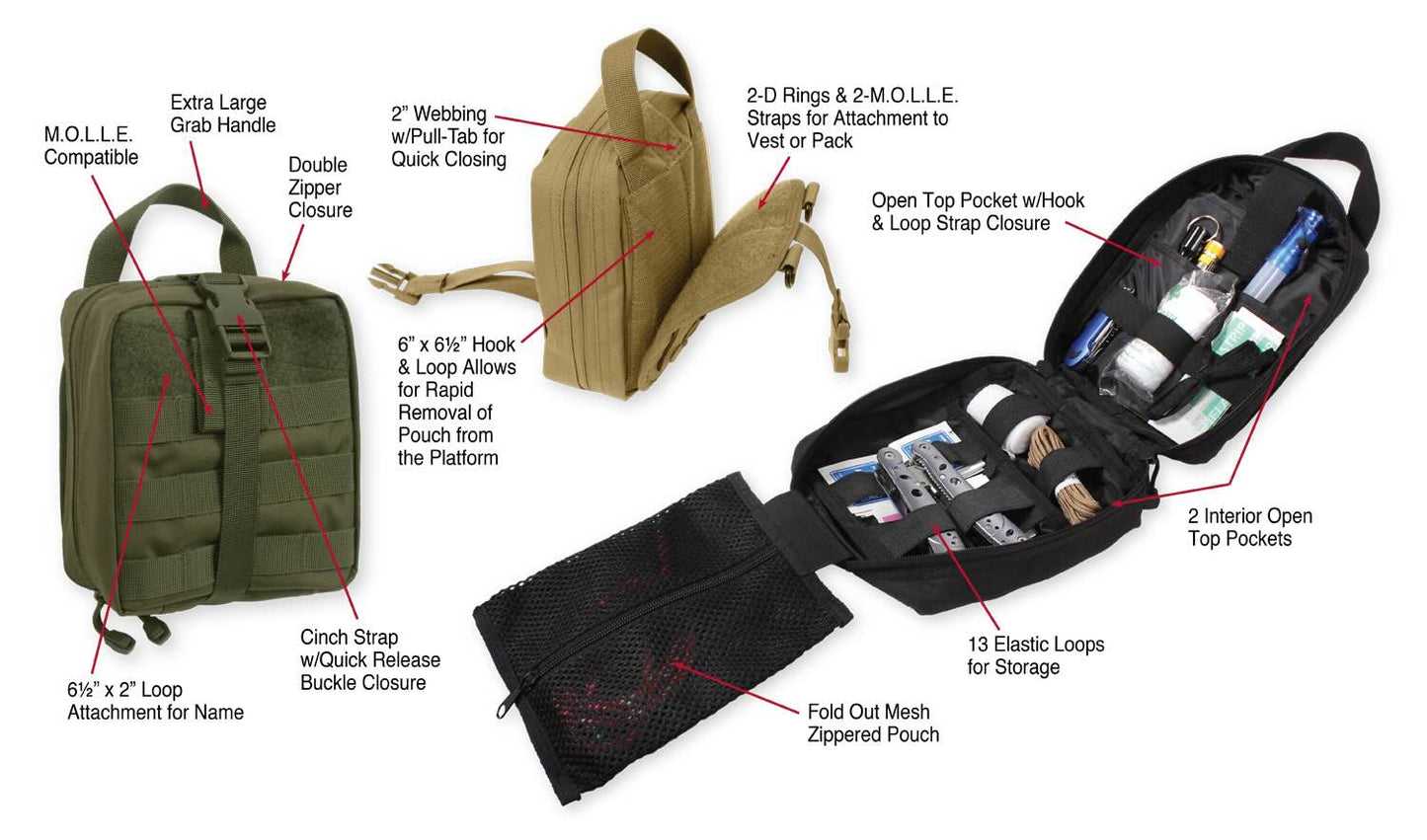 Medical Pouches - Rothco Tactical MOLLE Breakaway Pouch