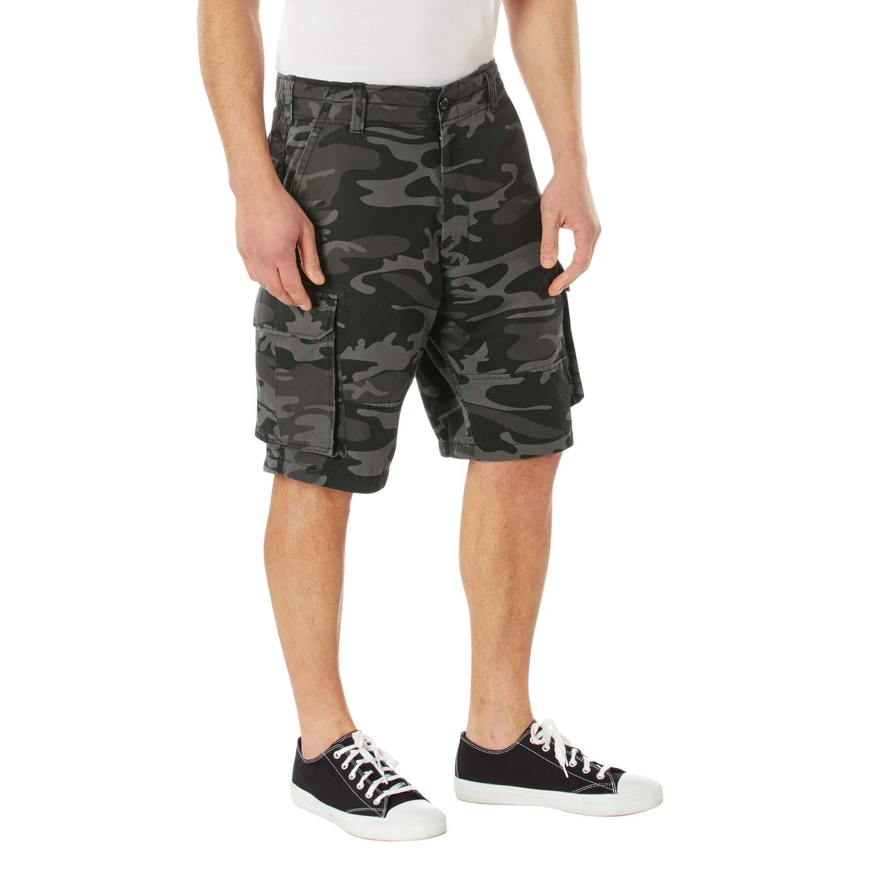 Rothco Vintage Camo Paratrooper Cargo Shorts | Tac Essentials