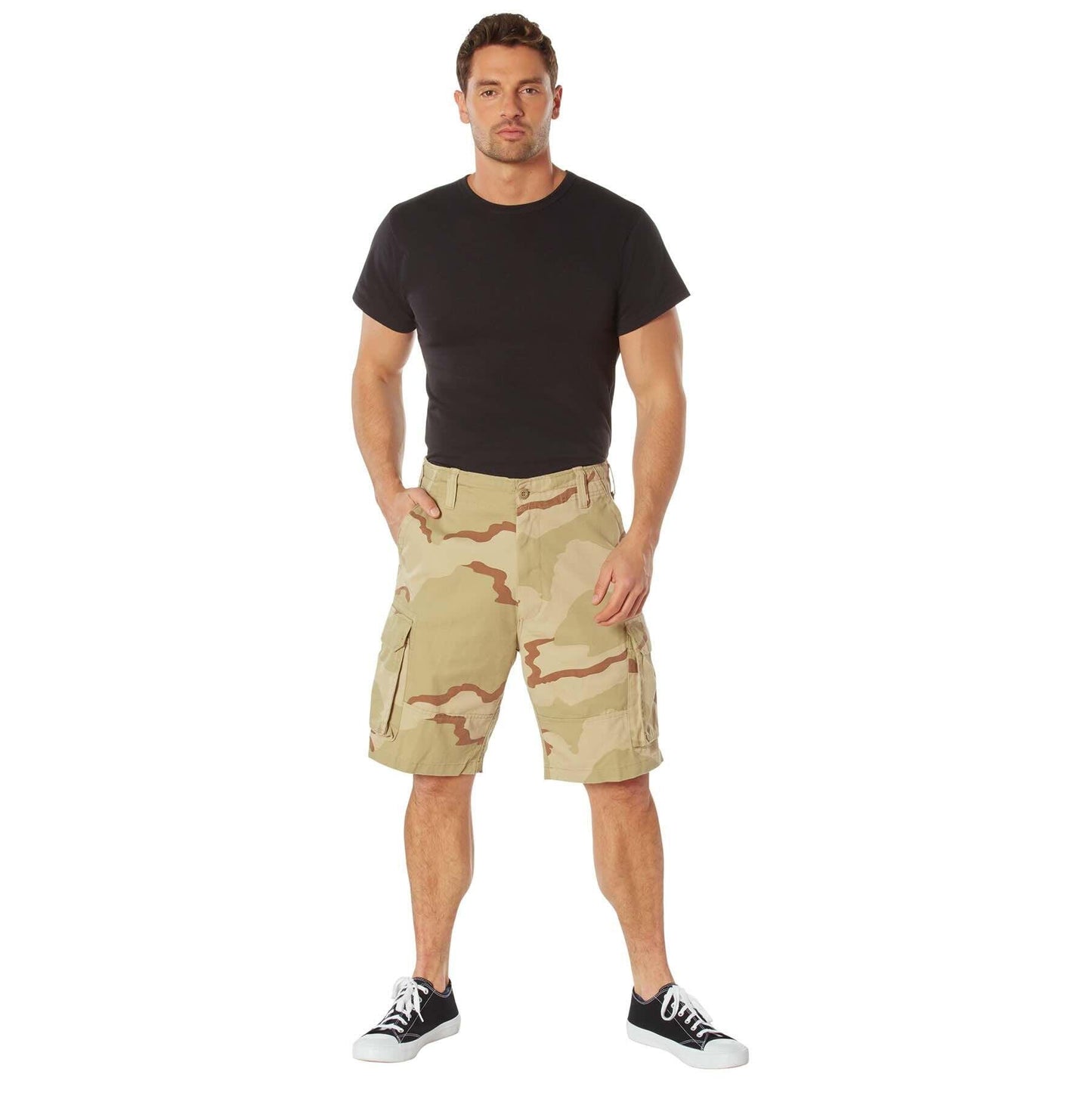 Rothco Vintage Camo Paratrooper Cargo Shorts | Tac Essentials